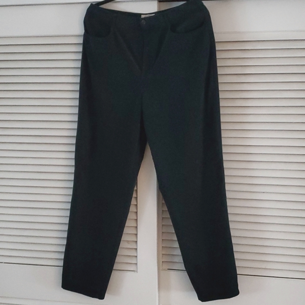 Talbots Dark Forest Green Pants Size 14